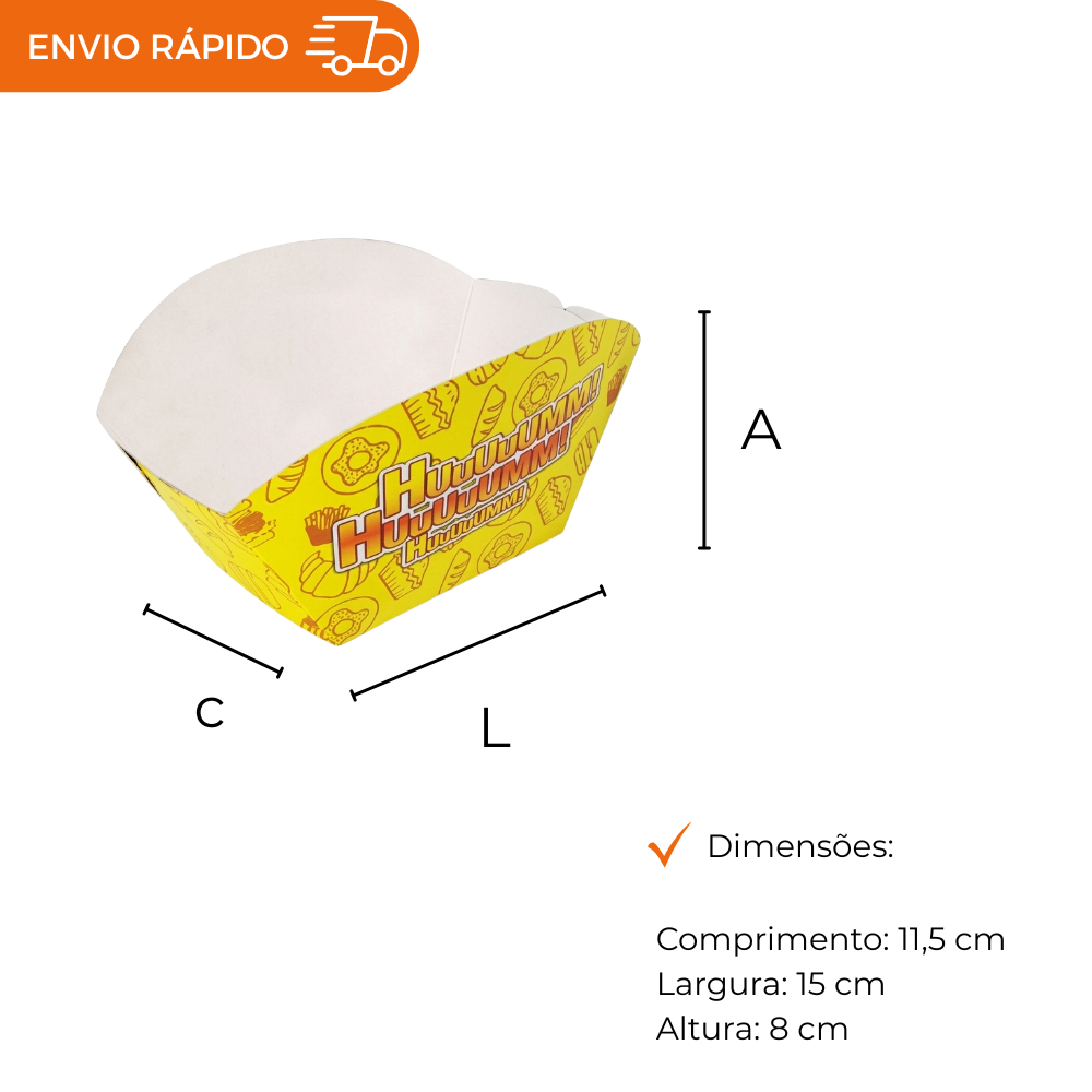 EMBALAGEM PARA BATATA RECHEADA - PC C/50