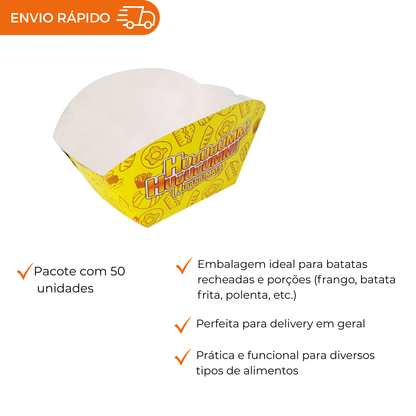 EMBALAGEM PARA BATATA RECHEADA - PC C/50