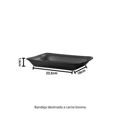 BANDEJA B3 FUNDA PRETA - TFL-03 - FD C/4X100
