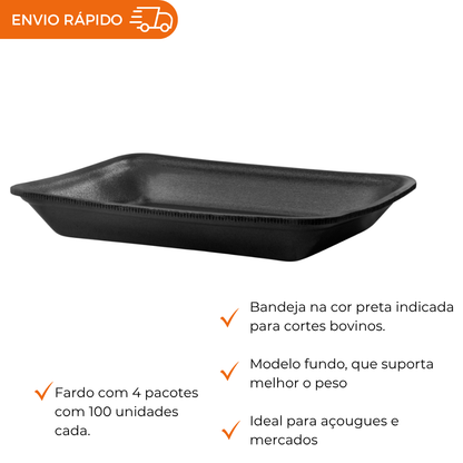 BANDEJA B3 FUNDA PRETA - TFL-03 - FD C/4X100