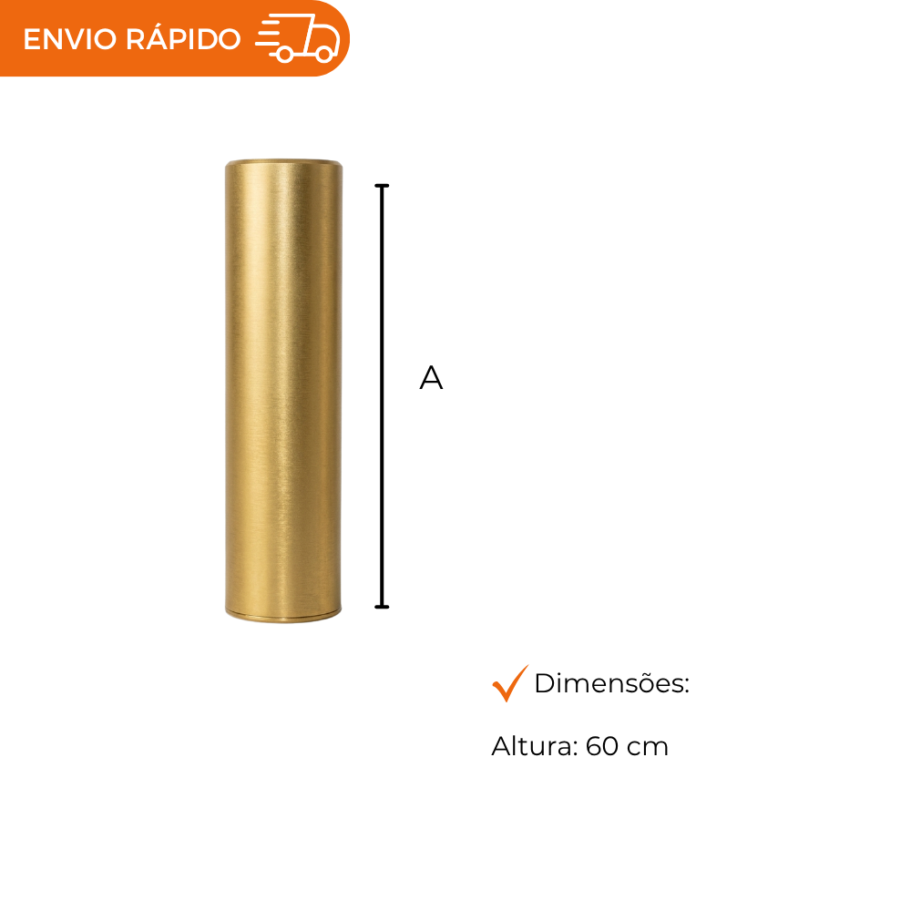 BOBINA DE PAPEL PRESENTE DOURADO - 60CM - UN