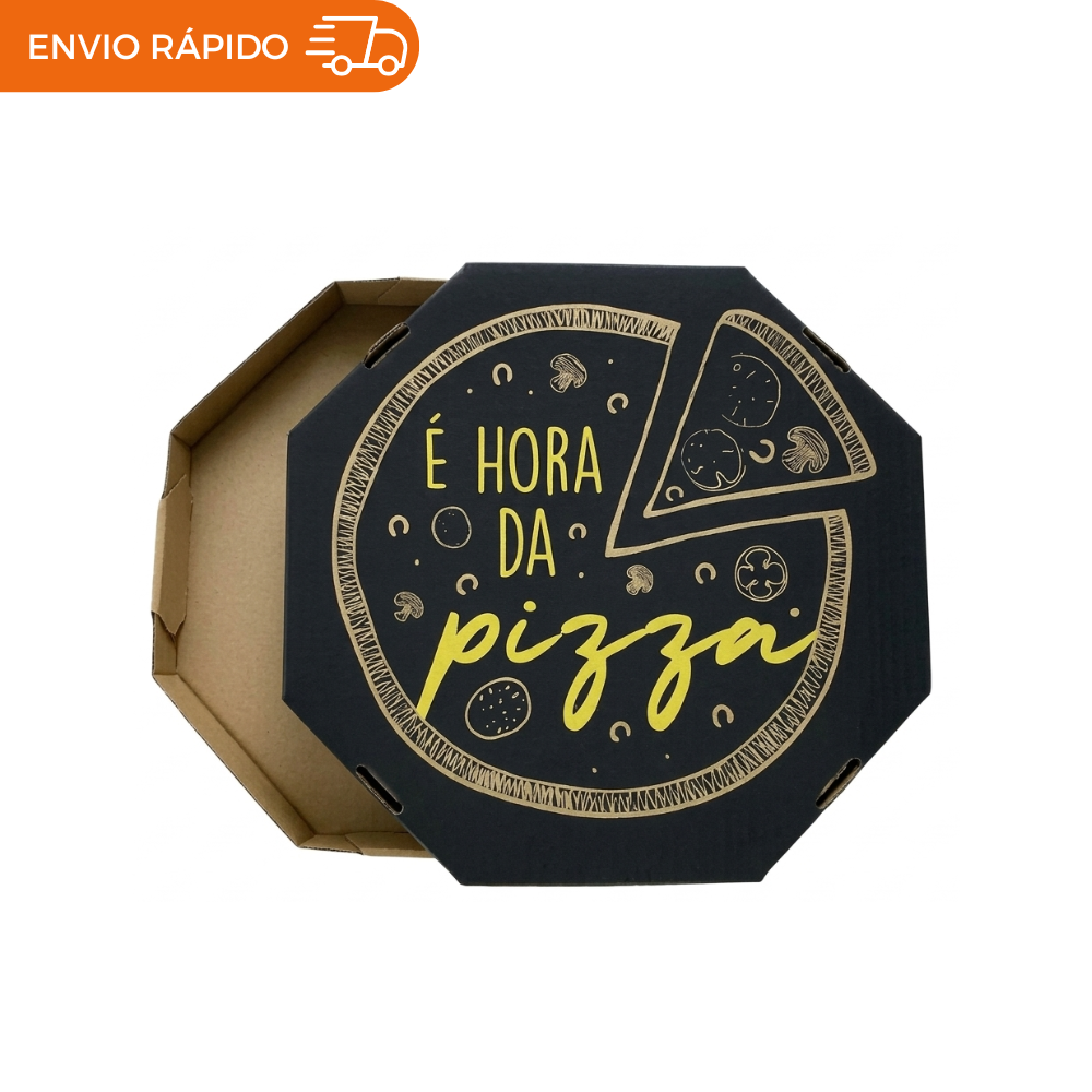 EMB. P/PIZZA 35CM KRAFT IMPRESSA E HORA - PC C/25