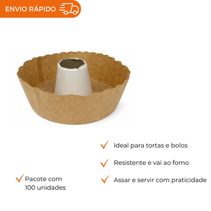 FORMA FORNEAVEL TORTA SUICA 15 KRAFT - PC C/100