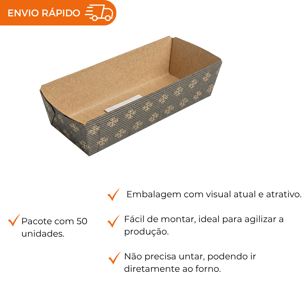 FORMA FORNEAVEL BOLO INGLES 300G S/ABA F - PC C/50