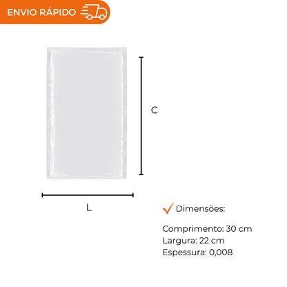 SACO A VACUO - 22X30. - PC C/1000