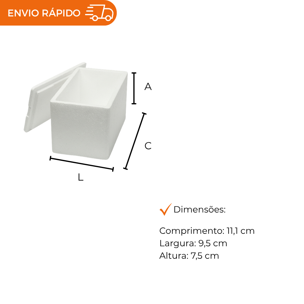 CAIXA DE ISOPOR P/ SORVETE 250G - FD C/100