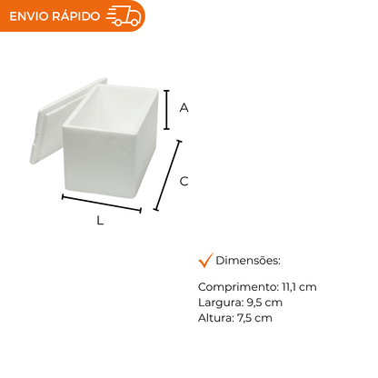 CAIXA DE ISOPOR P/ SORVETE 250G - FD C/100