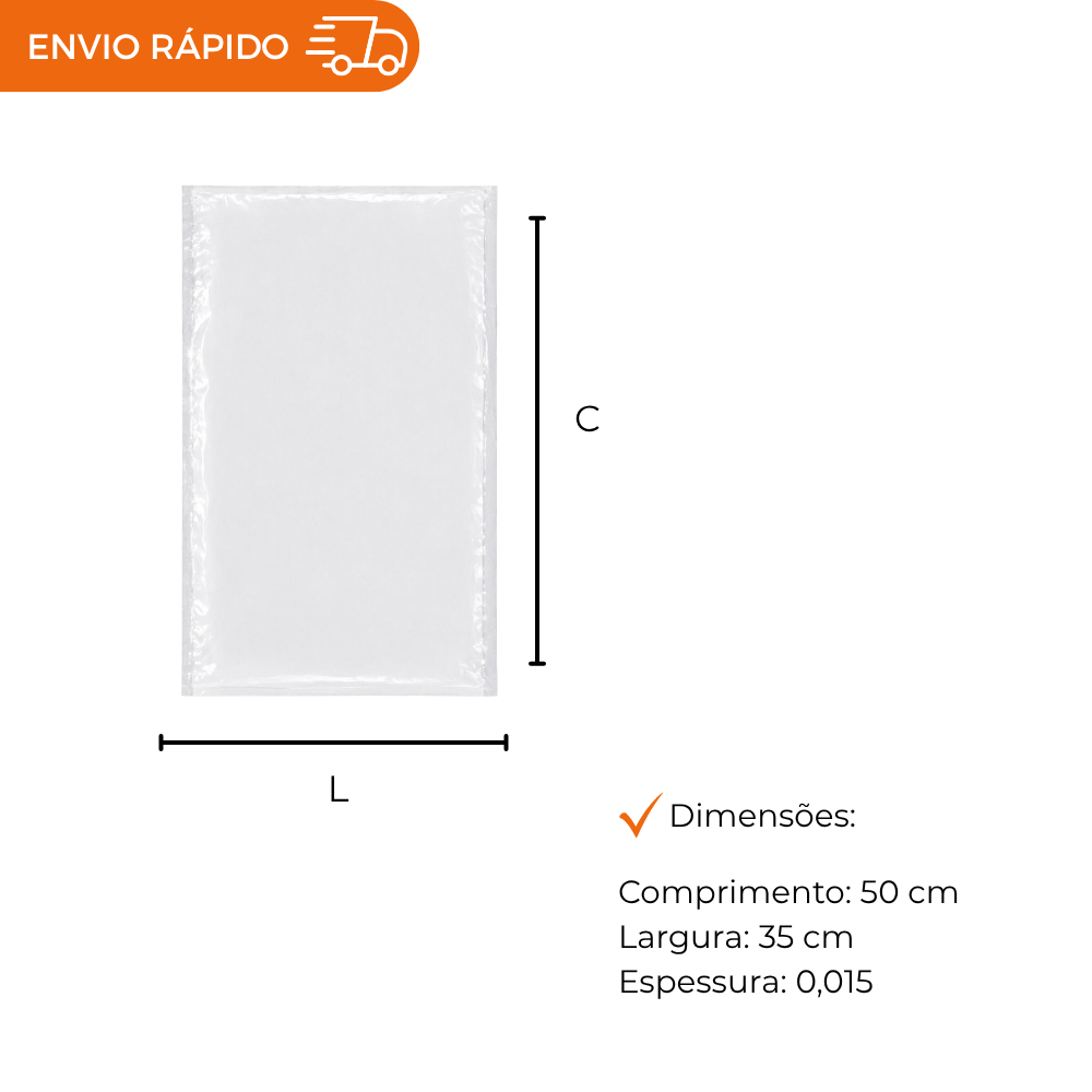 SACO A VACUO - 35X50X0,015.. - PC C/500