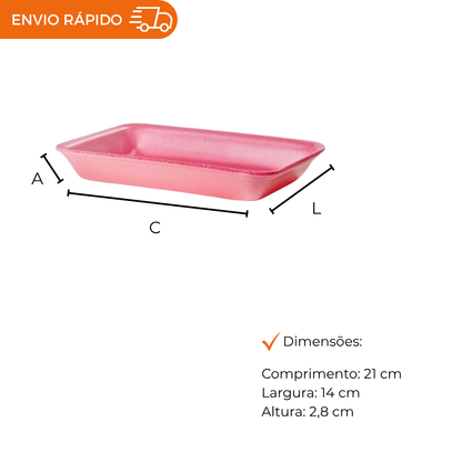 BANDEJA B2 FUNDA ROSA - CF-002 - FD C/4X100