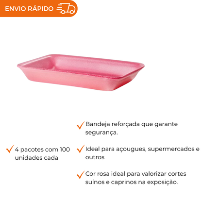 BANDEJA B2 FUNDA ROSA - CF-002 - FD C/4X100