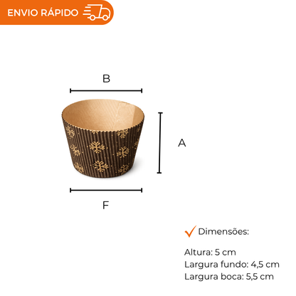 FORMA FORNEAVEL MUFFINS MICRO DECORADA - PC C/100