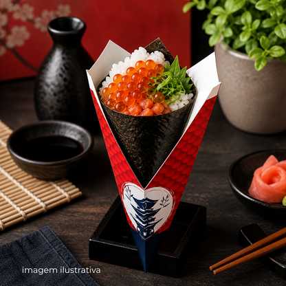 EMBALAGEM PARA TEMAKI BALCAO - PC C/50
