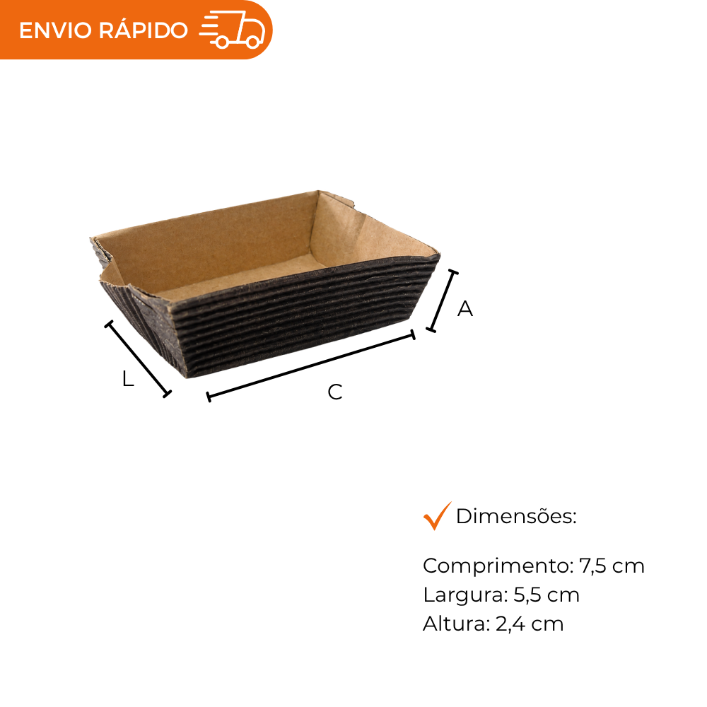 FORMA FORNEAVEL PARA BOLO 80G - PC C/100