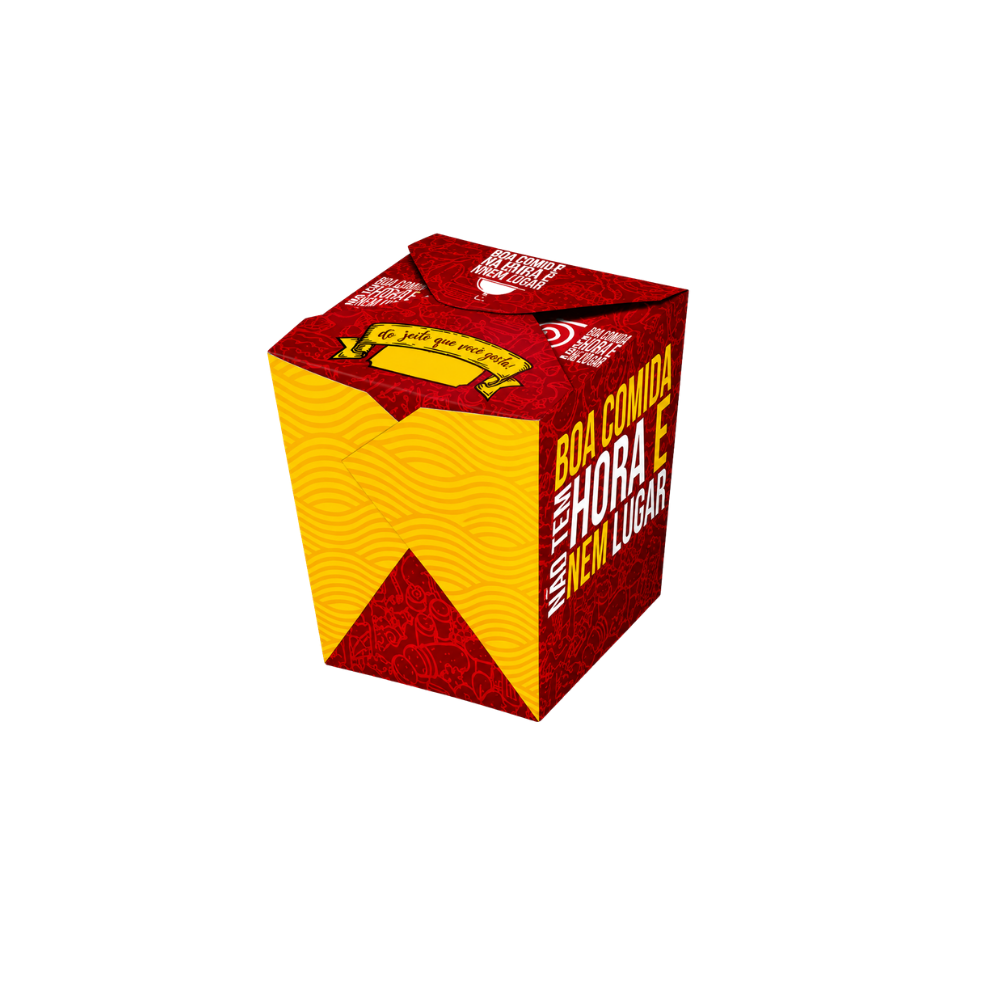 EMBALAGEM PARA REFEICAO BOX 500ML VERM - PC C/50