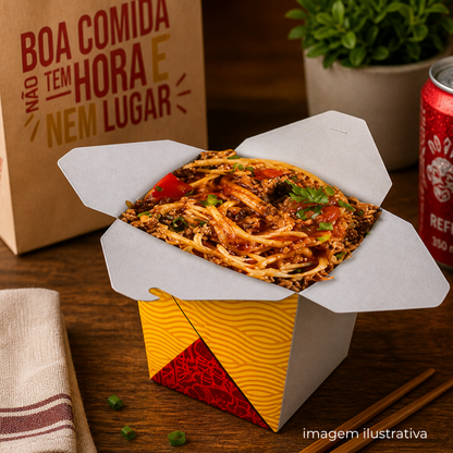 EMBALAGEM PARA REFEICAO BOX 500ML VERM - PC C/50