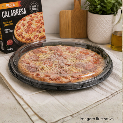 EMBALAGEM PET P/ PIZZA RASA PT - P 60 - CX C/50