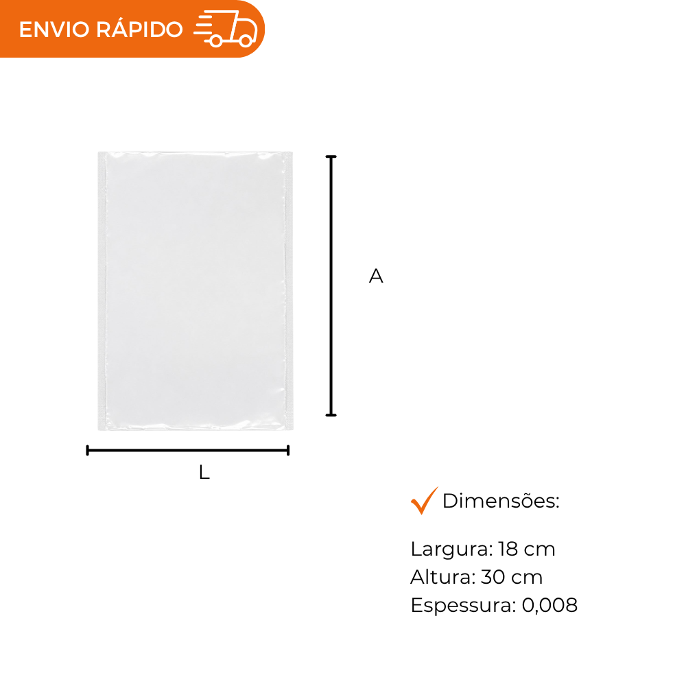 SACO A VACUO - 18X30. - PC C/1000
