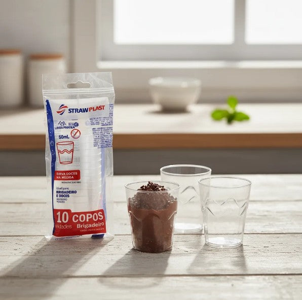 COPO 050 ML BRIGADEIRO CRISTAL - CPS-050 - CX C/50X10