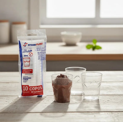 COPO 050 ML BRIGADEIRO CRISTAL - CPS-050 - CX C/50X10