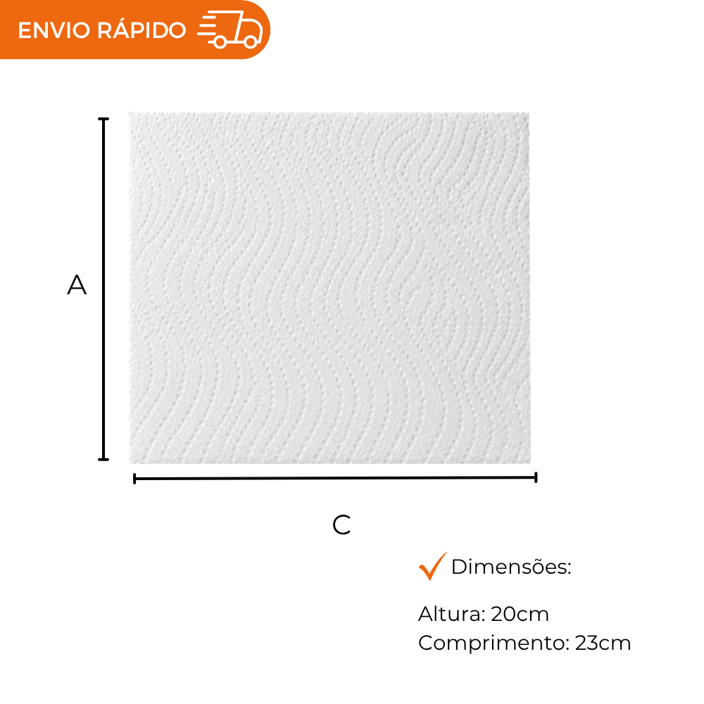 PAPEL TOALHA BOBINA BRANCO 20X23 - FD C/5X1000M