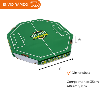 EMBALAGEM PARA PIZZA 35CM BRANCA IMPRESSA COPA - PC/25