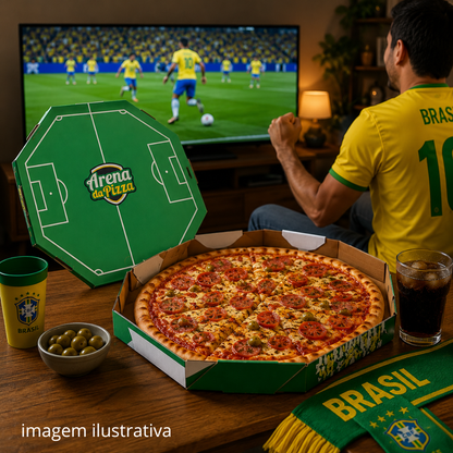 EMBALAGEM PARA PIZZA 35CM BRANCA IMPRESSA COPA - PC/25