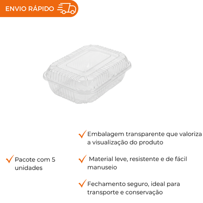 EMBALAGEM PET ROCAMBOLE BAIXO - PL 18 SF - PC C/5