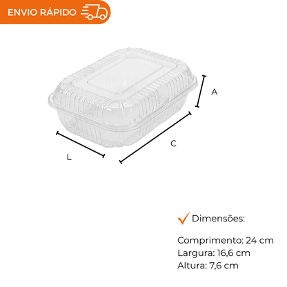 EMBALAGEM PET ROCAMBOLE BAIXO - PL 18 SF - PC C/5
