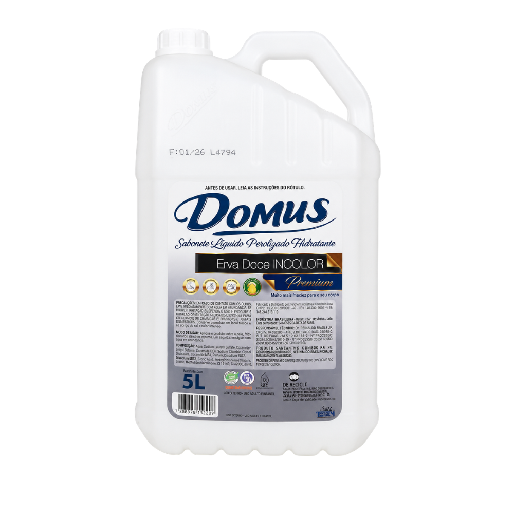 SABONETE LIQ DOMUS ERVA DOCE INCOLOR 5L