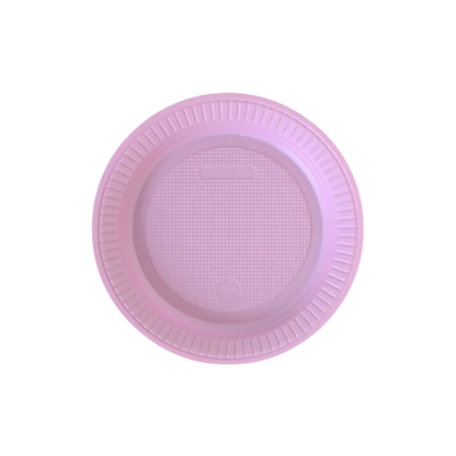 PRATO DESCARTÁVEL RASO 15CM ROSA