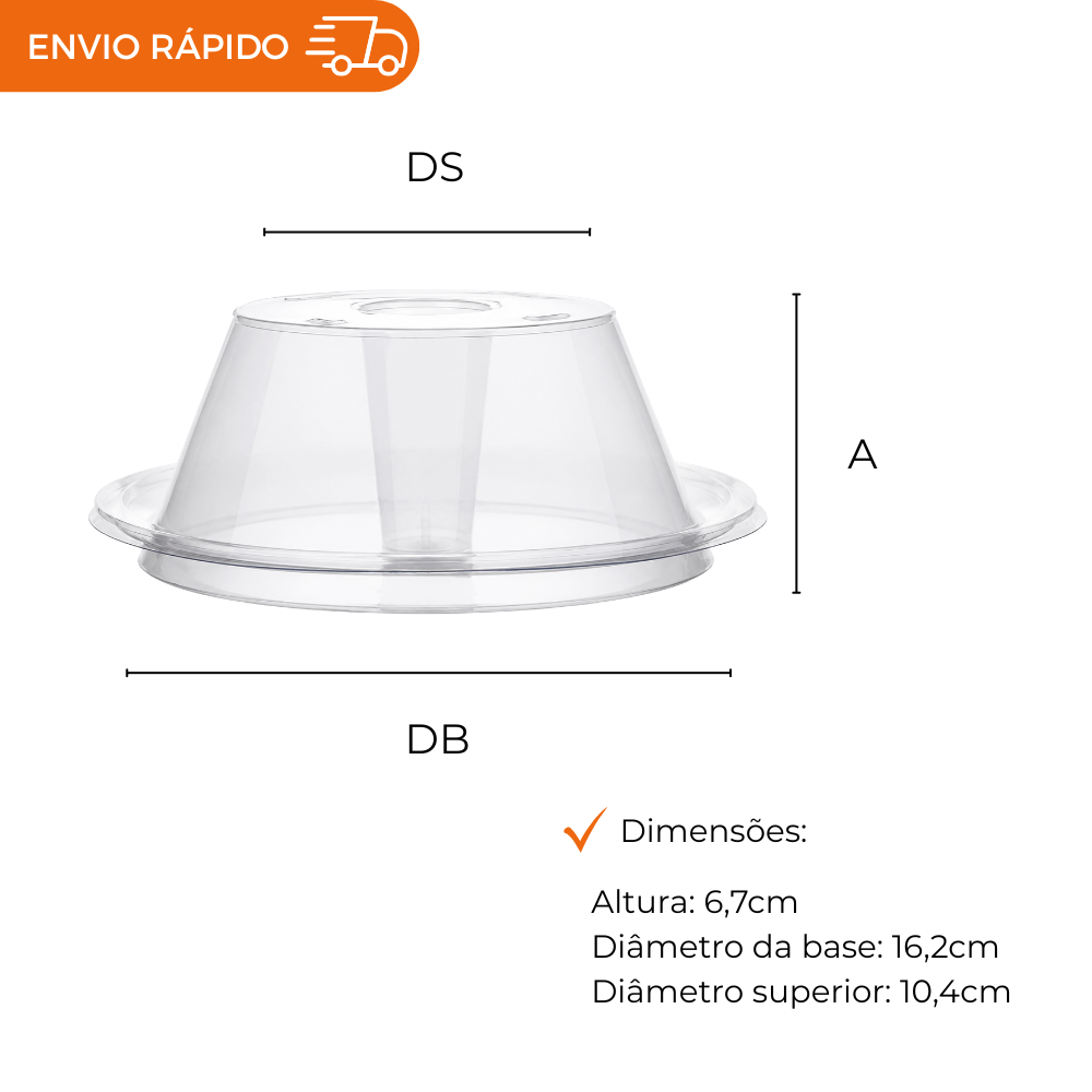 FORMA PUDIM C/TAMPA  750ML - PW70 TWH - CX C/10X04