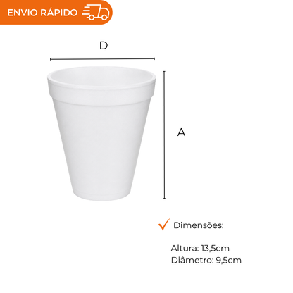 COPO ISOPOR 480 ML TERMICO - CTT-480 - CX C/25X20