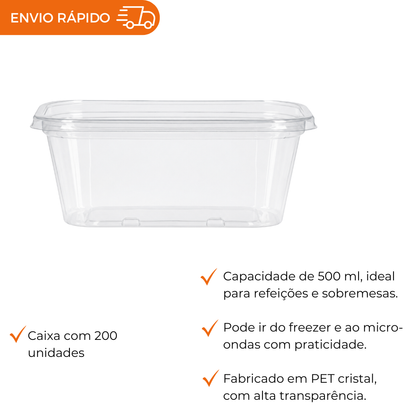 POTE 500ML PET RET. ARTICULADO - DA 90 - CX C/200