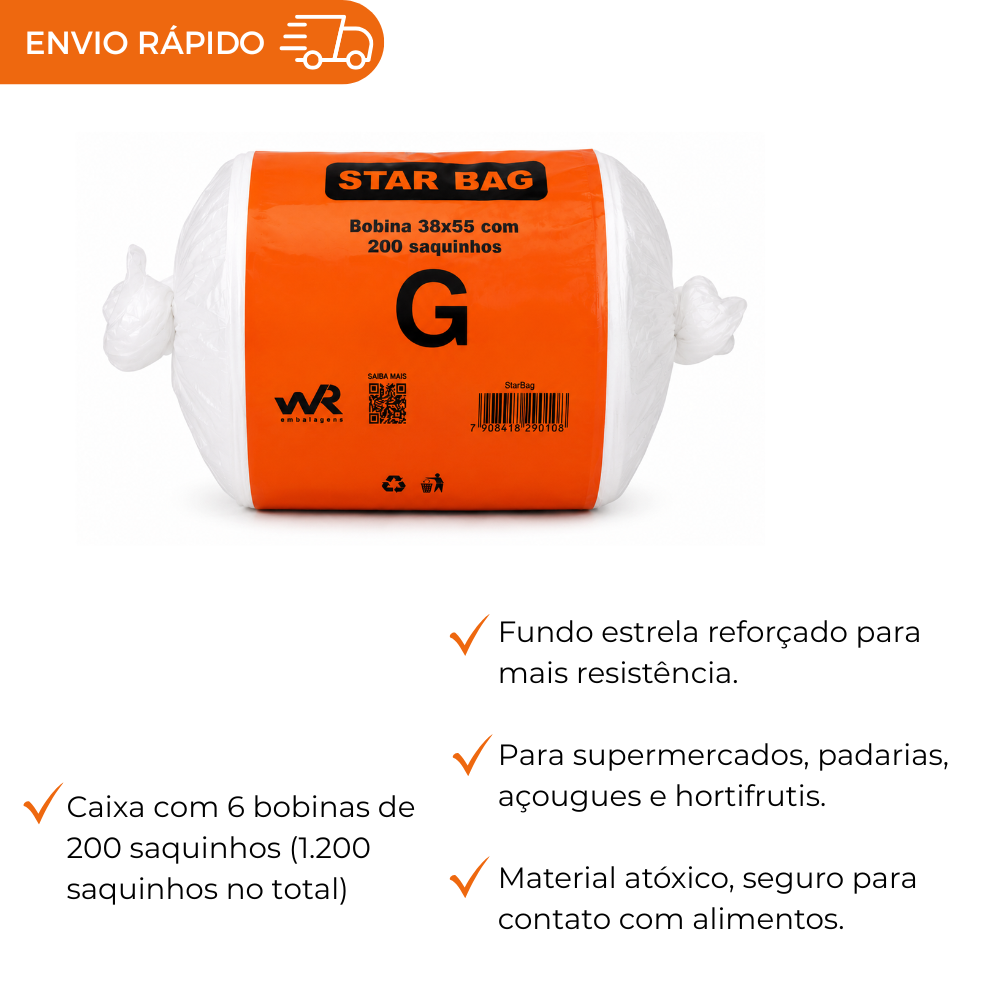 BOBINA FUNDO ESTRELA VAREJO 38X55 - G - CX C/6X200