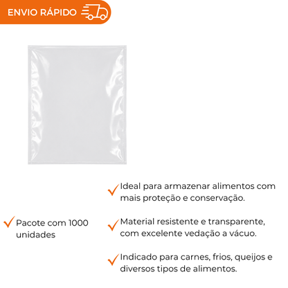 SACO A VACUO - 25X30. - PC C/1000