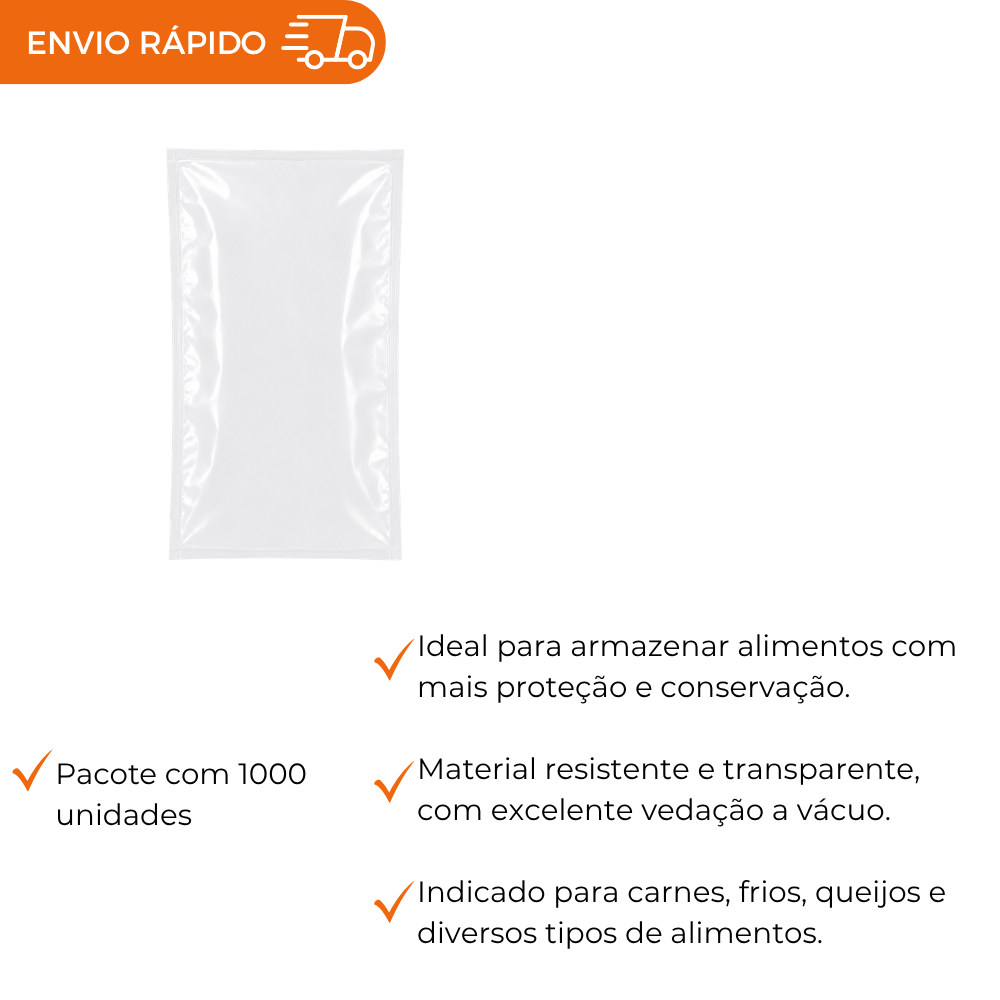 SACO A VACUO - 23X35. - PC C/1000