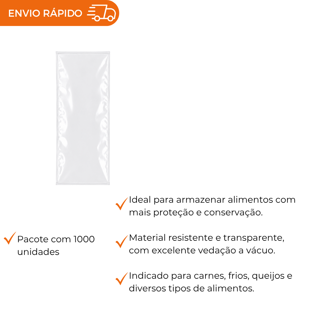 SACO A VACUO - 12X22. - PC C/1000