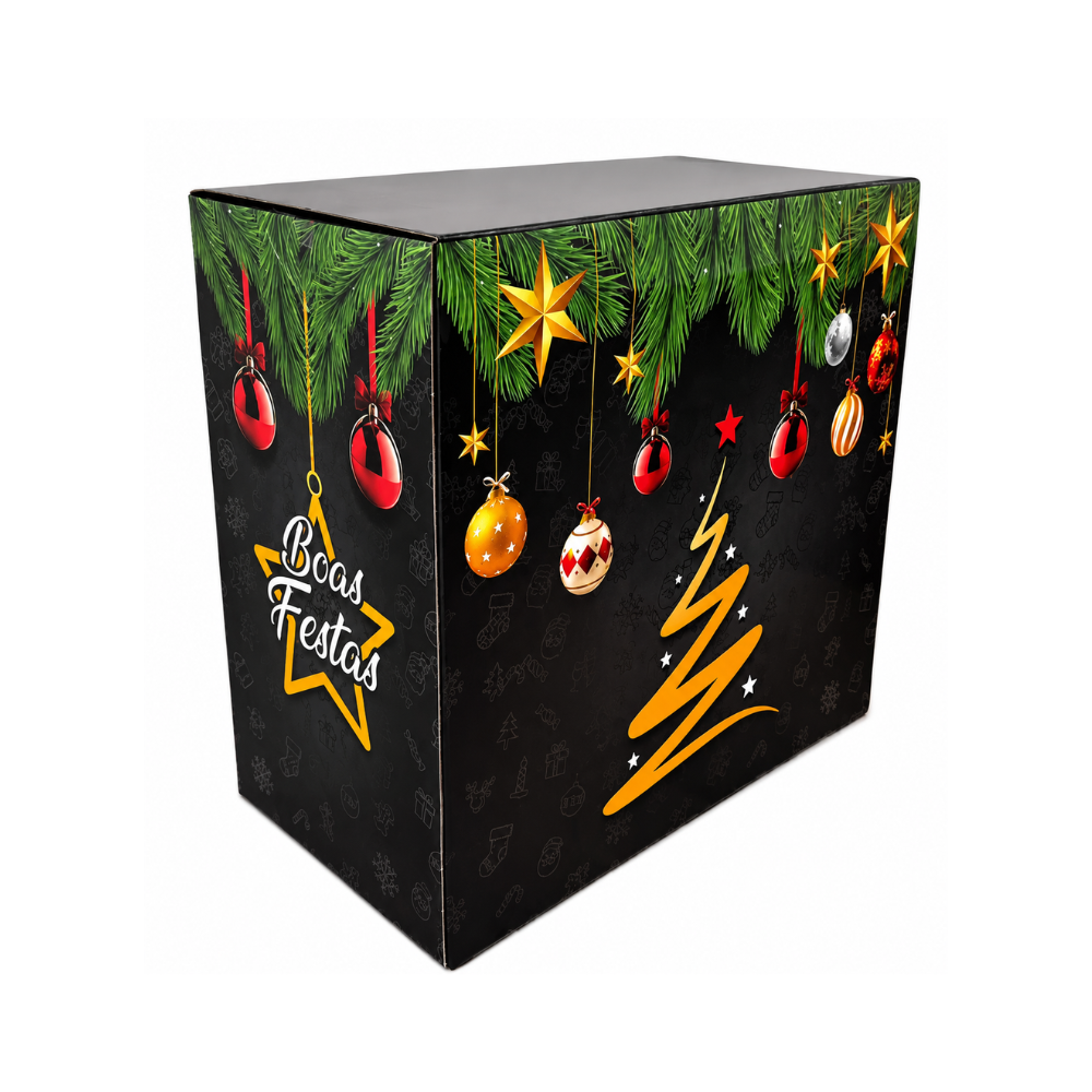 CESTA DE NATAL PRETA - P - PC C/10