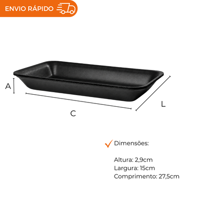 BANDEJA B4 FUNDA PRETA - TFL-04 - FD C/4X100