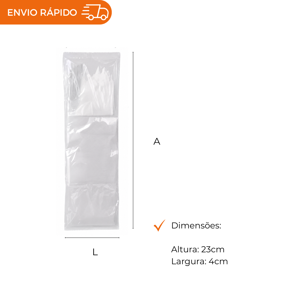 SACO PLASTICO CHUP-CHUP 4X23 - PC C/1000
