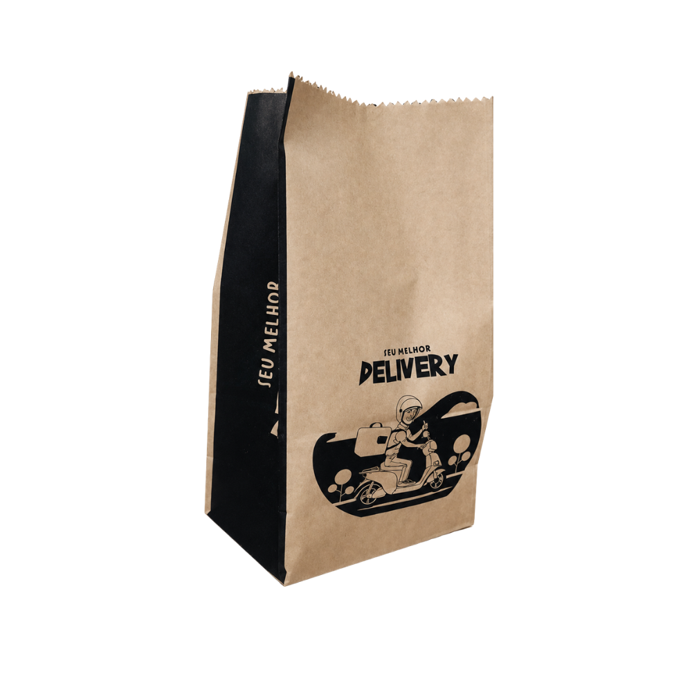 SACO PAPEL 10 KG KRAFT S.O.S. DELIVERY - PC C/100