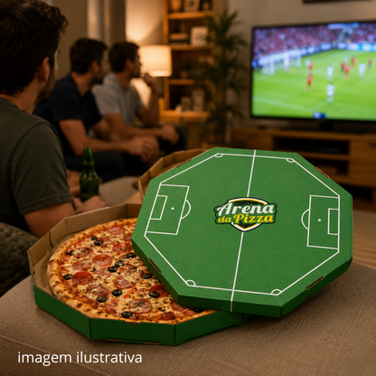 EMBALAGEM PARA PIZZA 35CM BRANCA IMPRESSA  35CM BRANCA IMPRESSA COPA - PC C/10