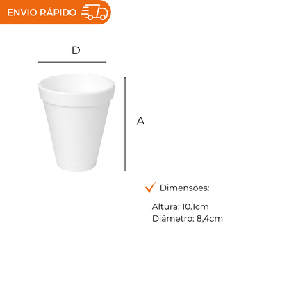 COPO ISOPOR 300 ML TERMICO - CCT-300 - CX C/40X25