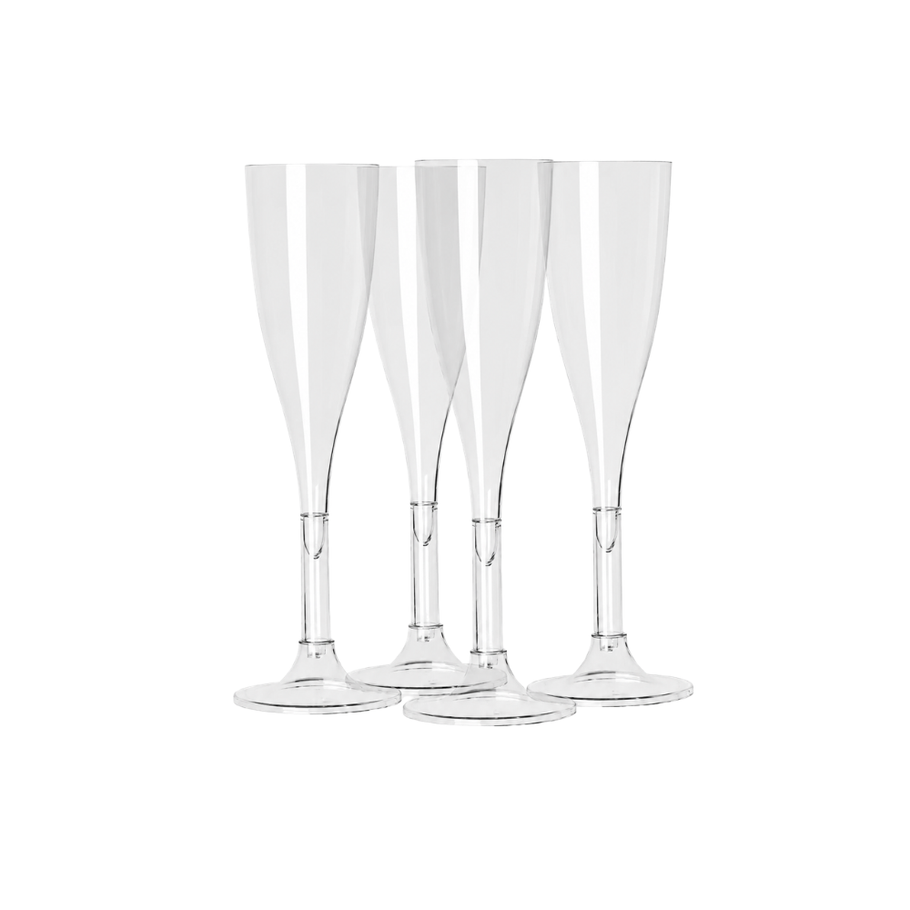 TACA P/CHAMPAGNE 120ML PMMA CRISTAL - CX C/14X4