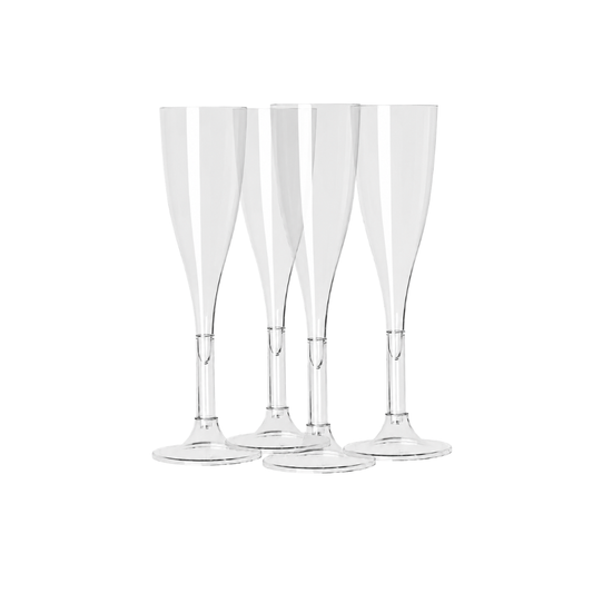 TACA P/CHAMPAGNE 120ML PMMA CRISTAL - CX C/14X4