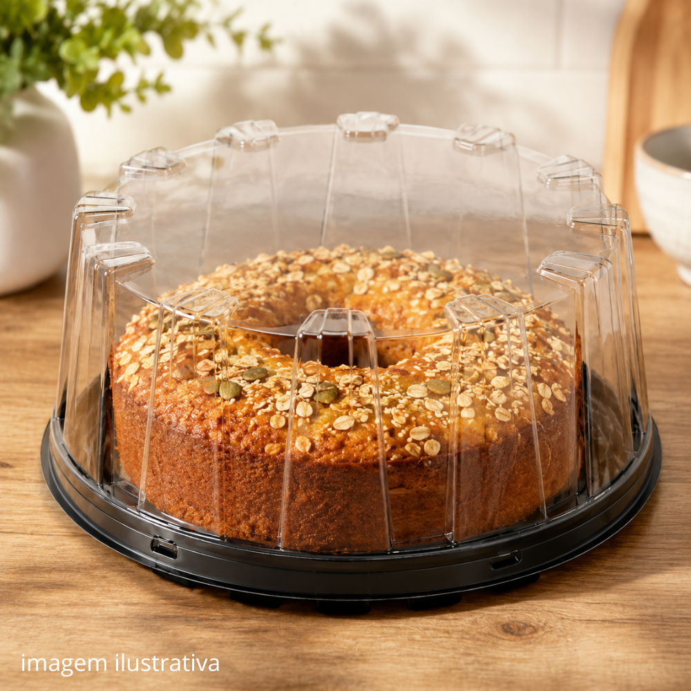 EMBALAGEM PET TORTA MINI PT - G 32 DELTA - CX C/100