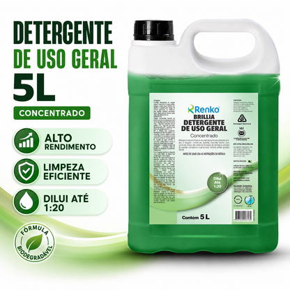DETERGENTE DE USO GERAL BRILLIA CONC 5L - UN