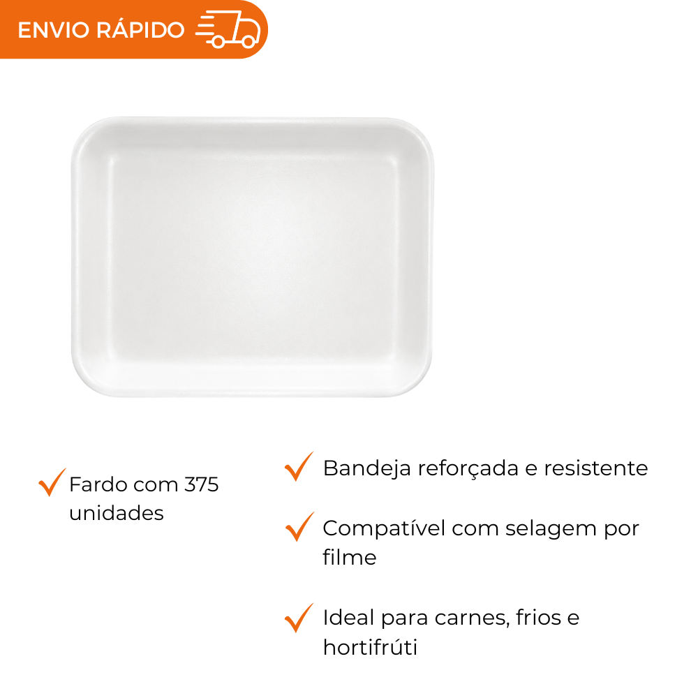 BANDEJA B2 RASA BRANCA - BFSW1523-10 - FD C/375