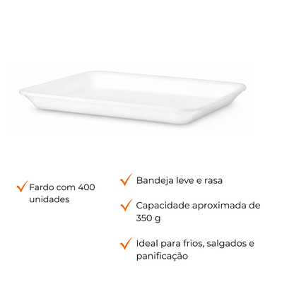 BANDEJA B2 RASA BRANCA - CRL-002.. - FD C/4X100