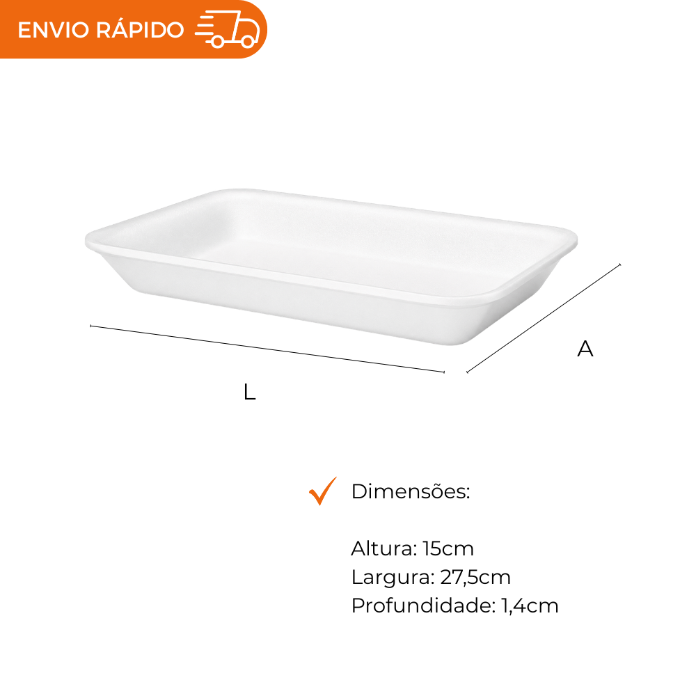 BANDEJA B4 FUNDA BRANCA - CFL-004 - FD C/4X100
